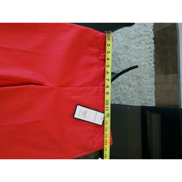 Charter Club Women Red Cotton & Rayon Mid Rise Slim Leg Crop Pant Size 12 Petite - Picture 11 of 12